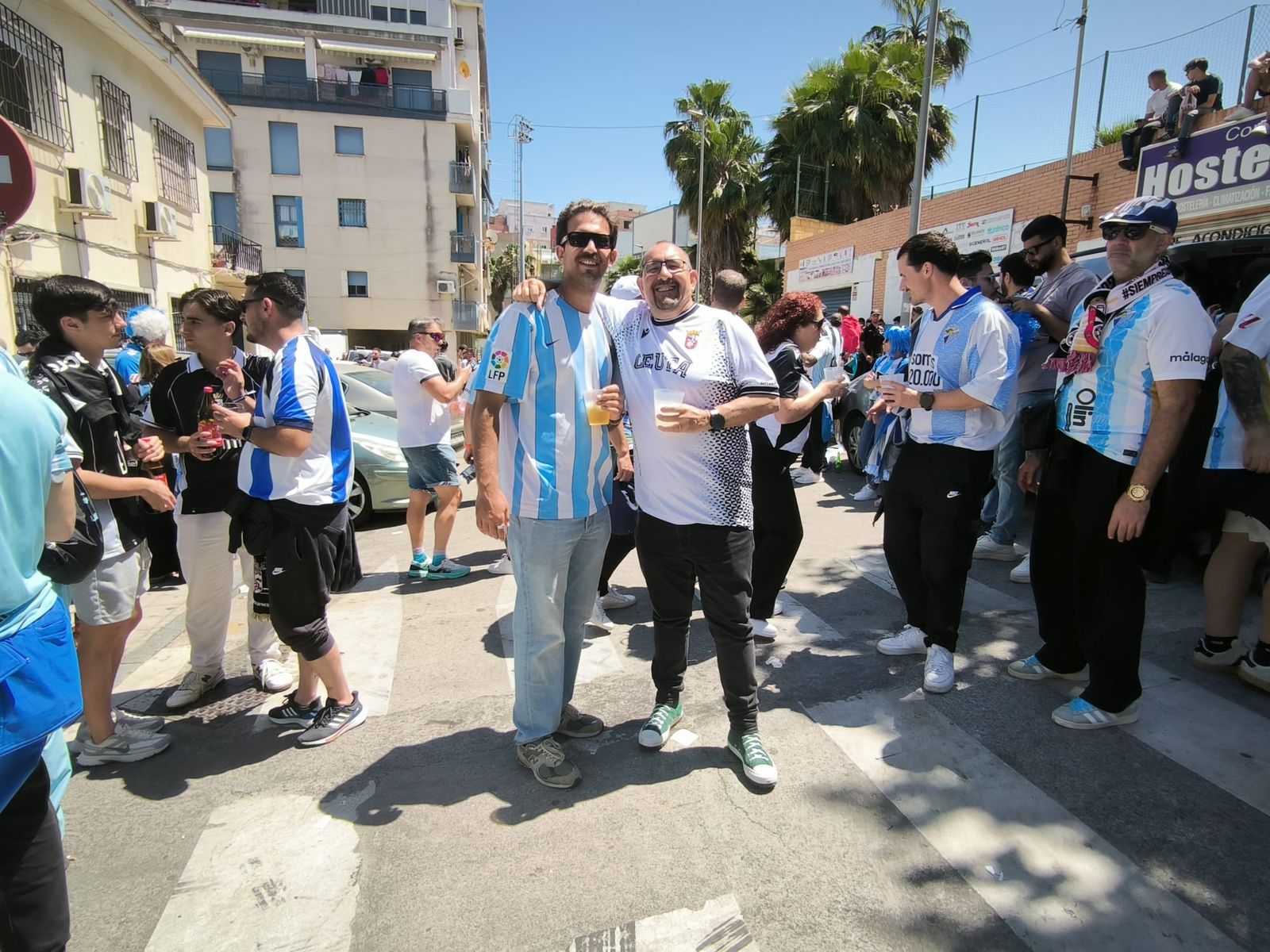 Ambiente en la previa del partido