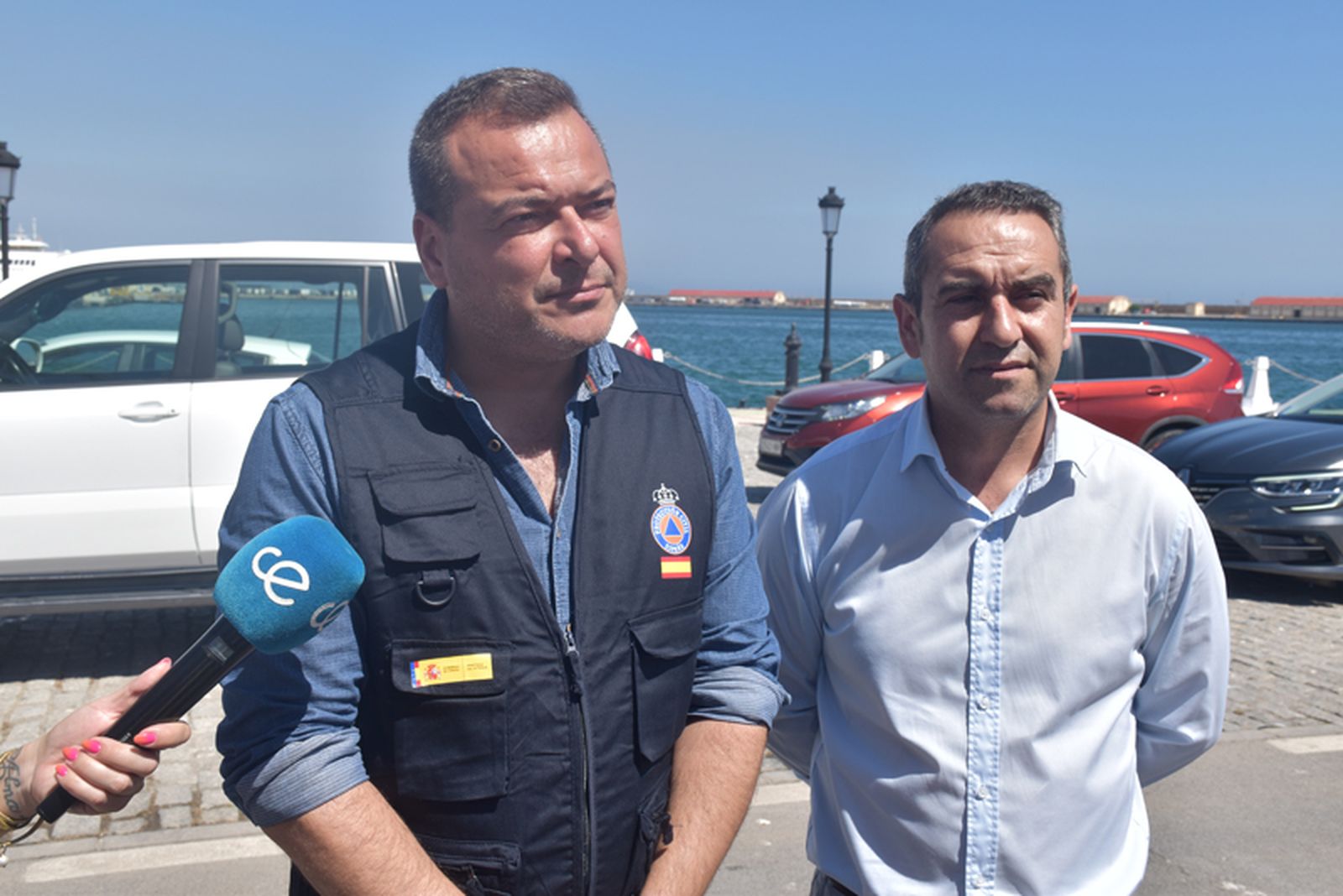 La OPE ensaya una zona de emergencia en el Muelle España