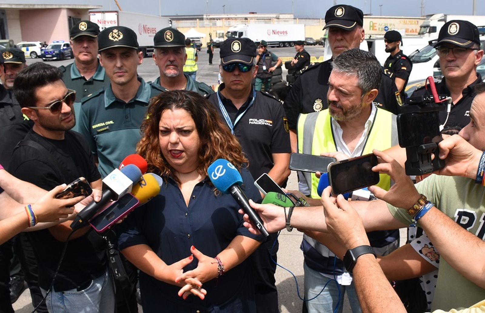 Comparecencia de la delegada del Gobierno en Ceuta, Cristina Pérez, por la Operación Feriante. / FOTO NICOL´S