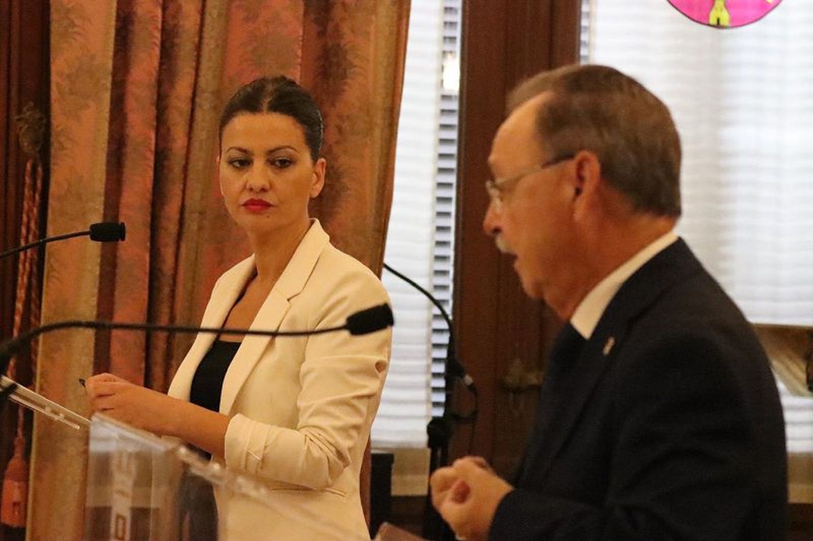 La ministra Sira Rego, junto al presidente Vivas en una visita a la ciudad/FOTO REDUAN