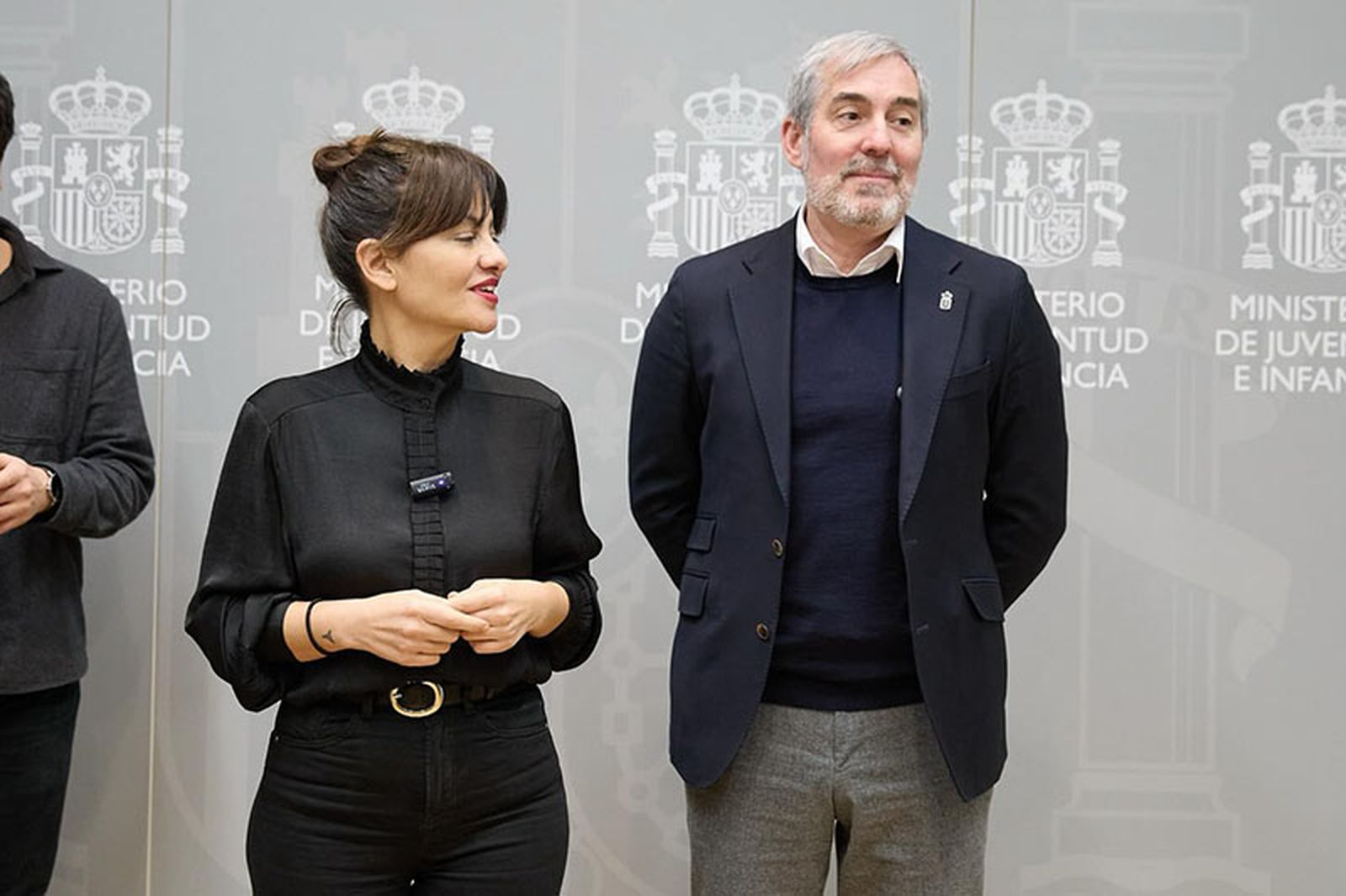 Sira Rego y Fernando Clavijo, tras su reunión del jueves/FOTO FACEBOOK