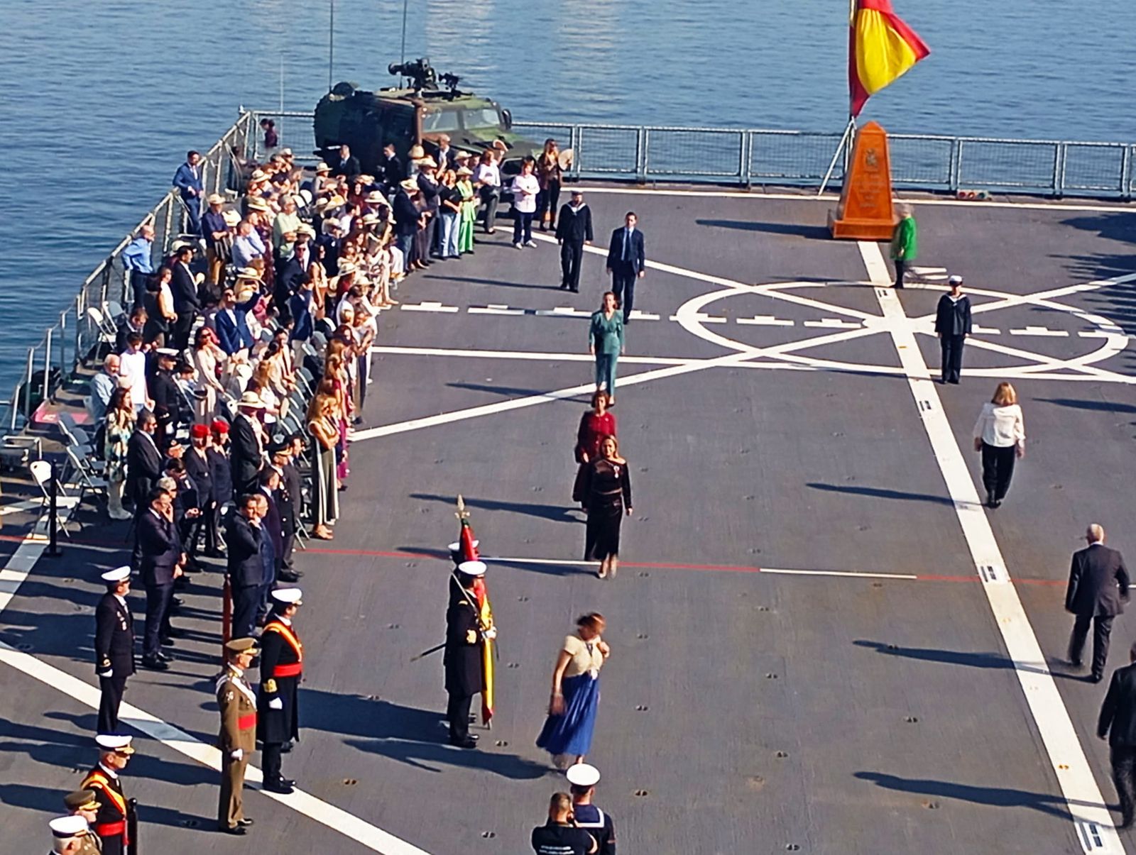 Emotiva jura de bandera a bordo del 'Castilla'
