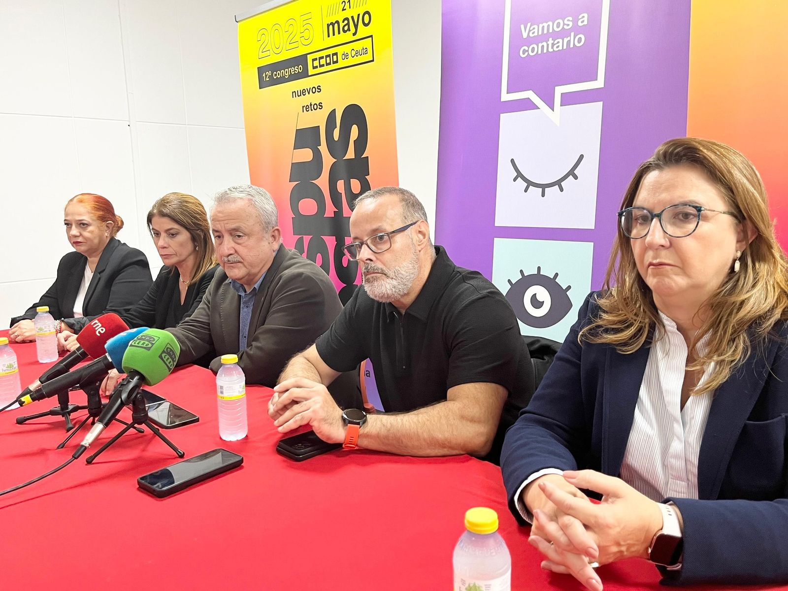 Rueda de prensa de CCOO con motivo de la visita del secretario general del sector de sanidad a nivel nacional, Humberto Muñoz Rueda de prensa de CCOO con motivo de la visita del secretario general del sector de sanidad a nivel nacional, Humberto Muñoz