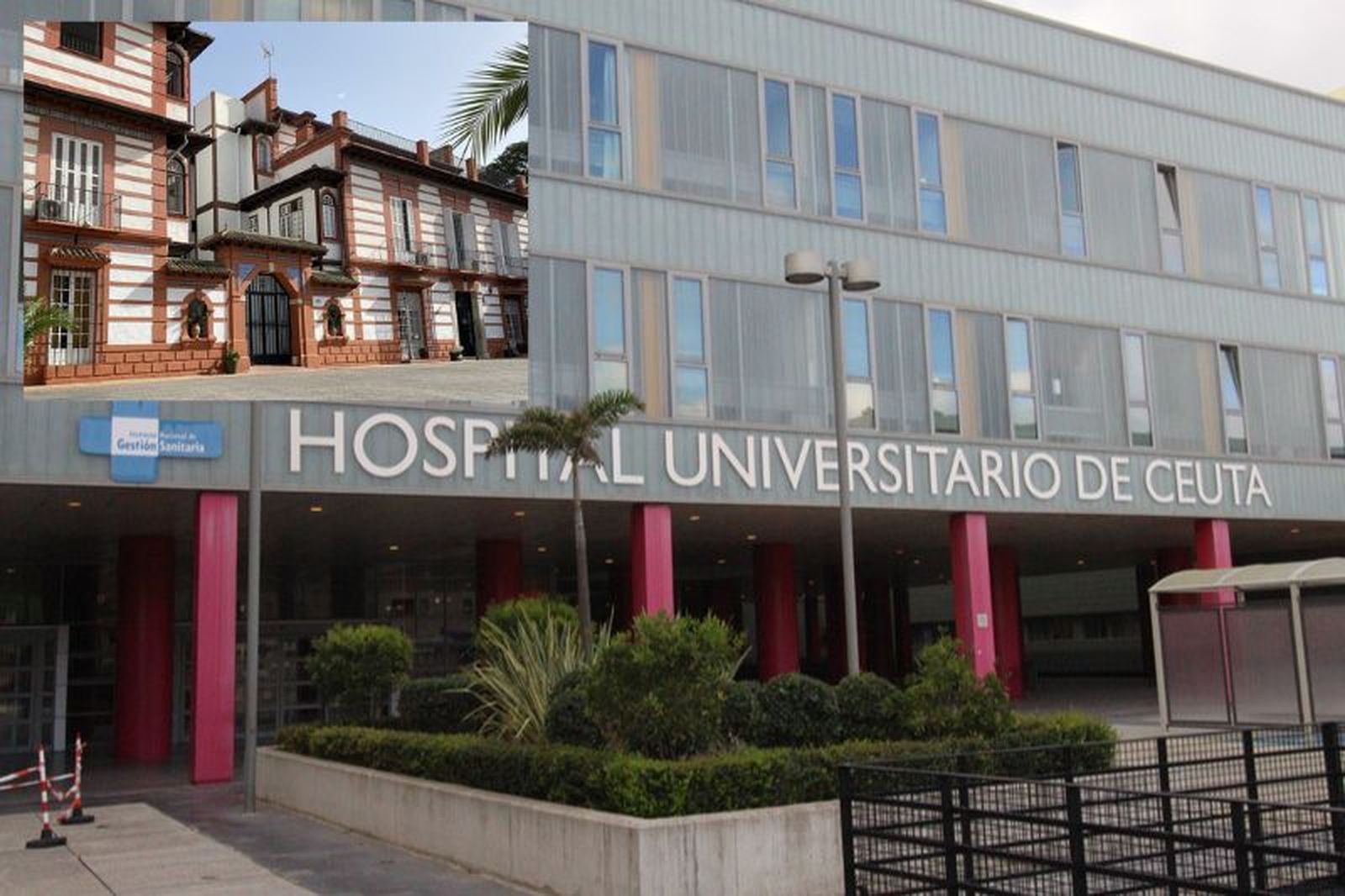 El Hospital Universitario de Ceuta y el San Francisco de Asís. / FOTO EL PUEBLO