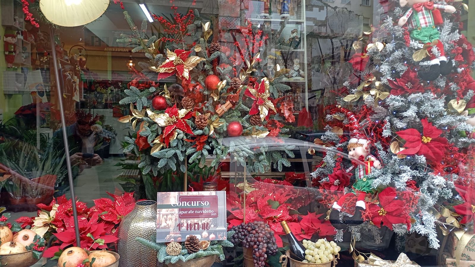 La floristería Antonio Moreno, con el distintivo del primer premio
