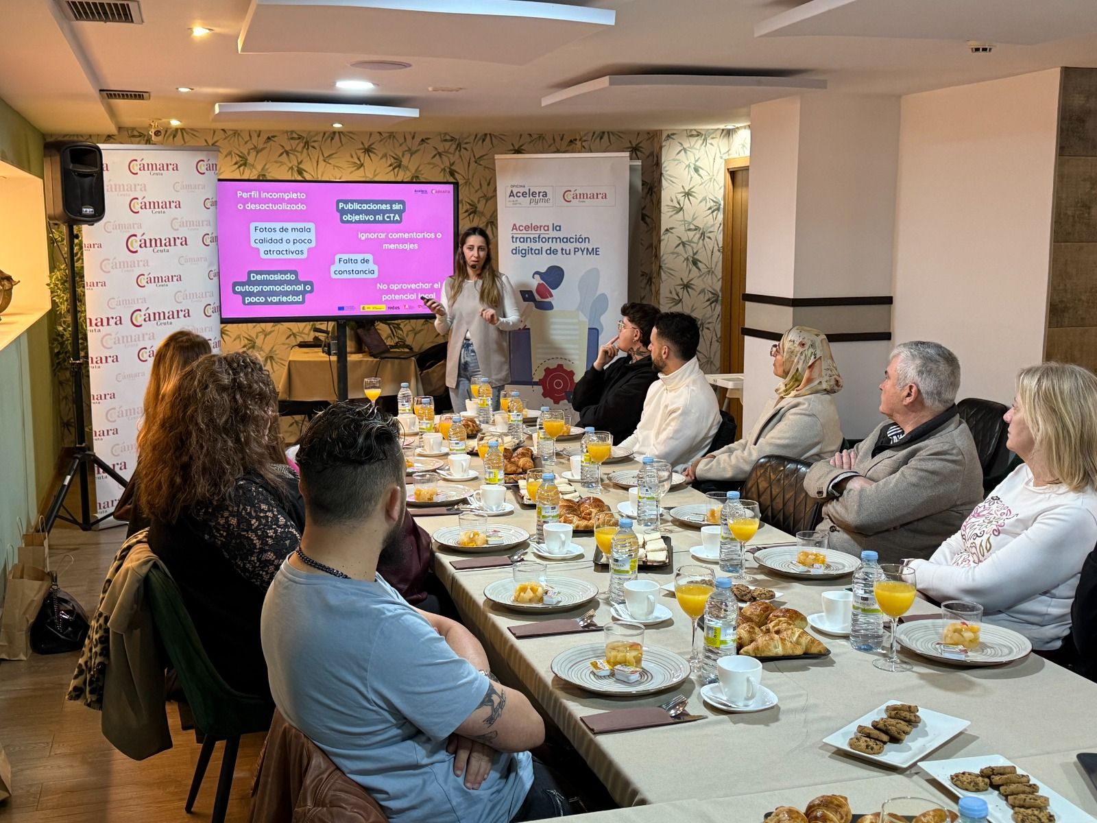 María Badimón este martes durante la ponencia