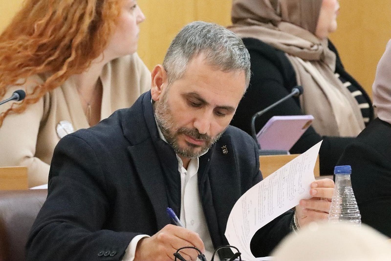Mohamed Alí Duas, en un Pleno de la Asamblea