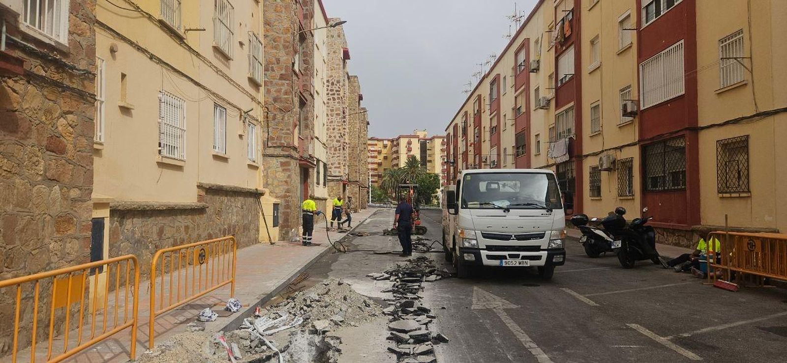 La avería en la calle Pérez Serrano