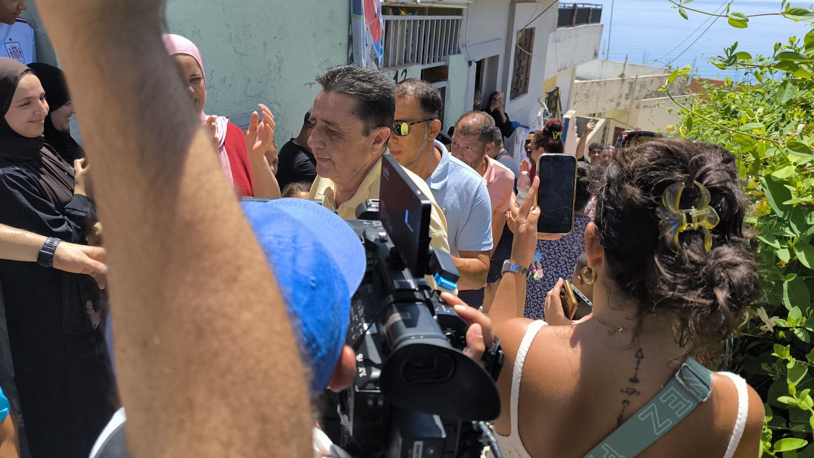 Imagen del desalojo suspendido cautelarmente.