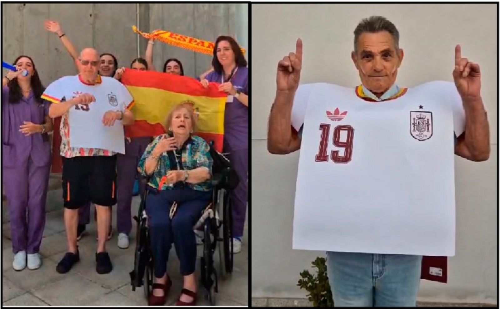 Extracto del vídeo viral elaborado por los residentes de Gerón Ceuta en apoyo a la Selección