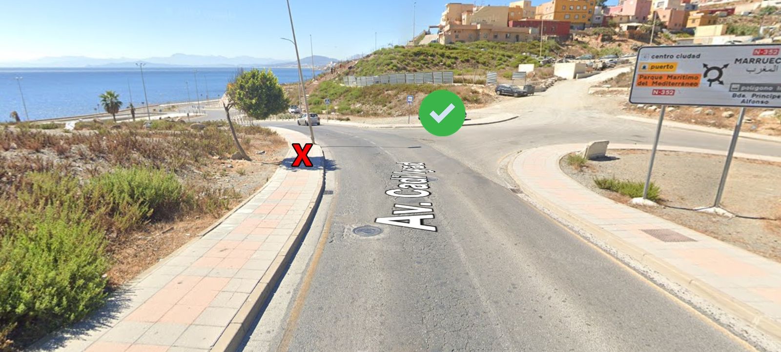 Imagen ilustrativa de un cambio de parada de autobús