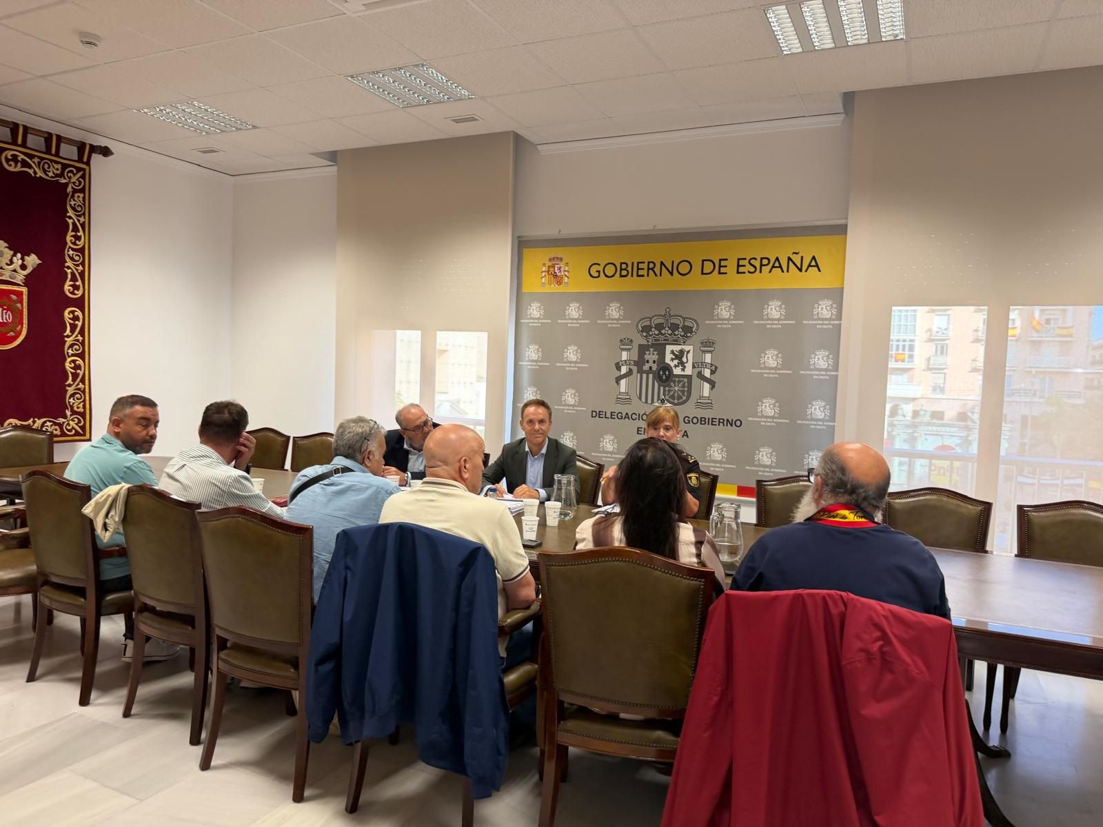 Un momento de la reunión celebrada en la sede de la Delegación del Gobierno