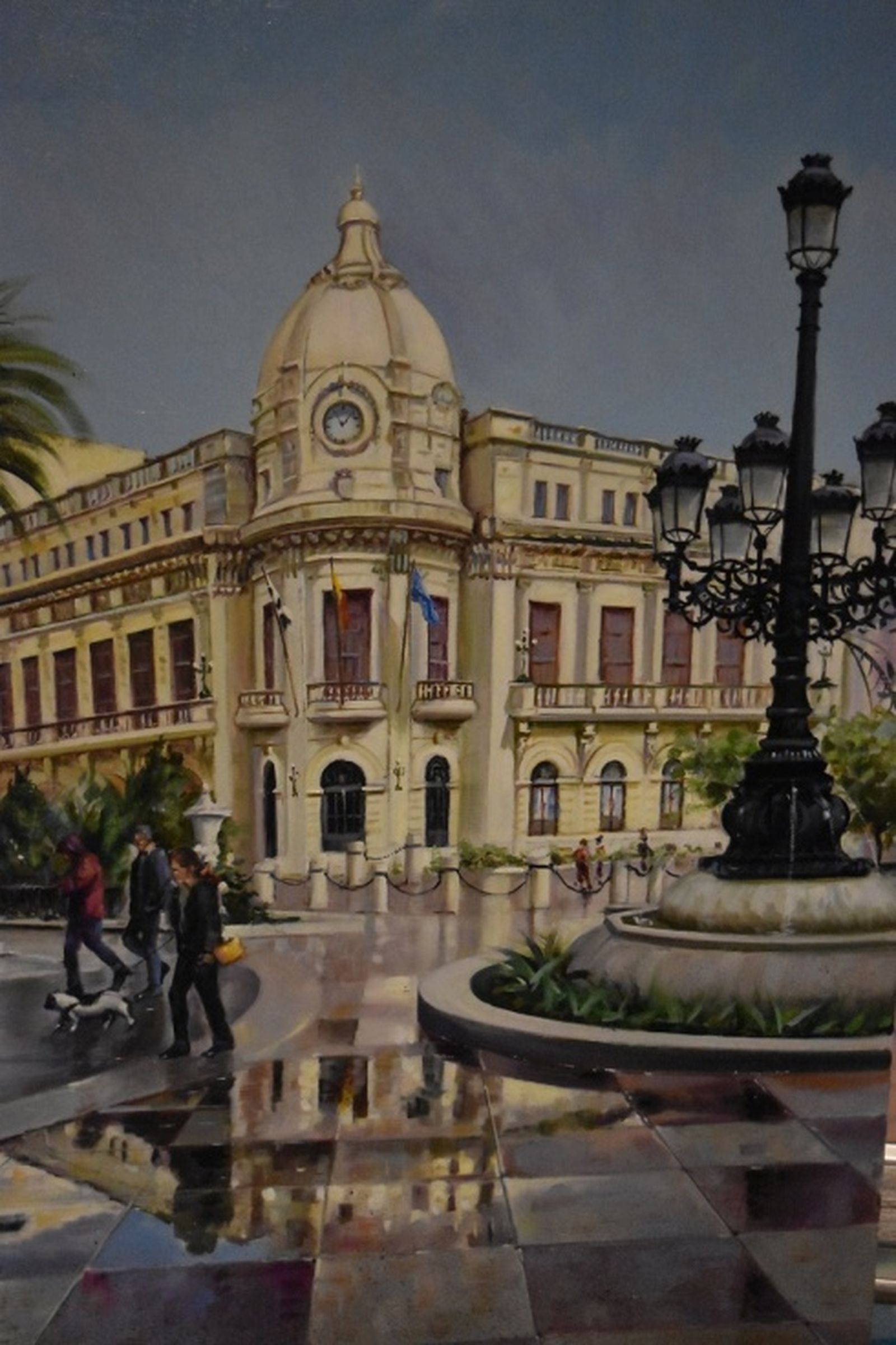 Pintura de la Plaza de África. / FOTO NICOL'S Pintura de la Plaza de África. / FOTO NICOL'S