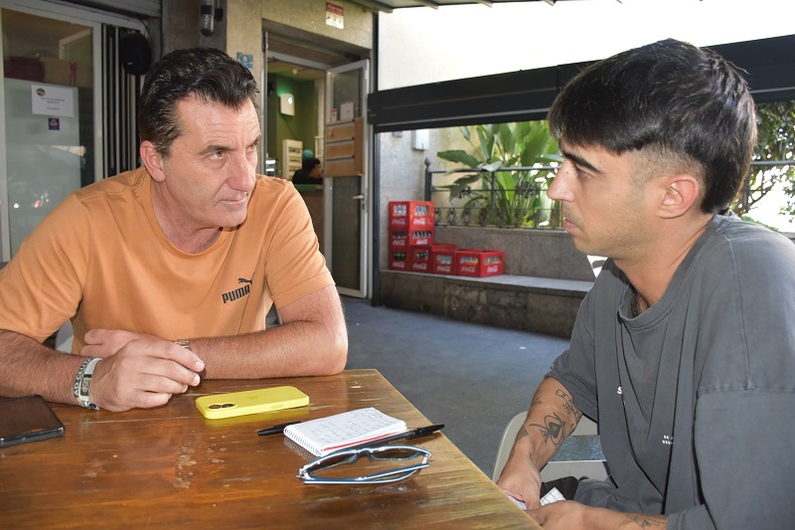 El director deportivo de la AD Ceuta FC durante una entrevista con EL PUEBLO DE CEUTA. / FOTO NICOL'S