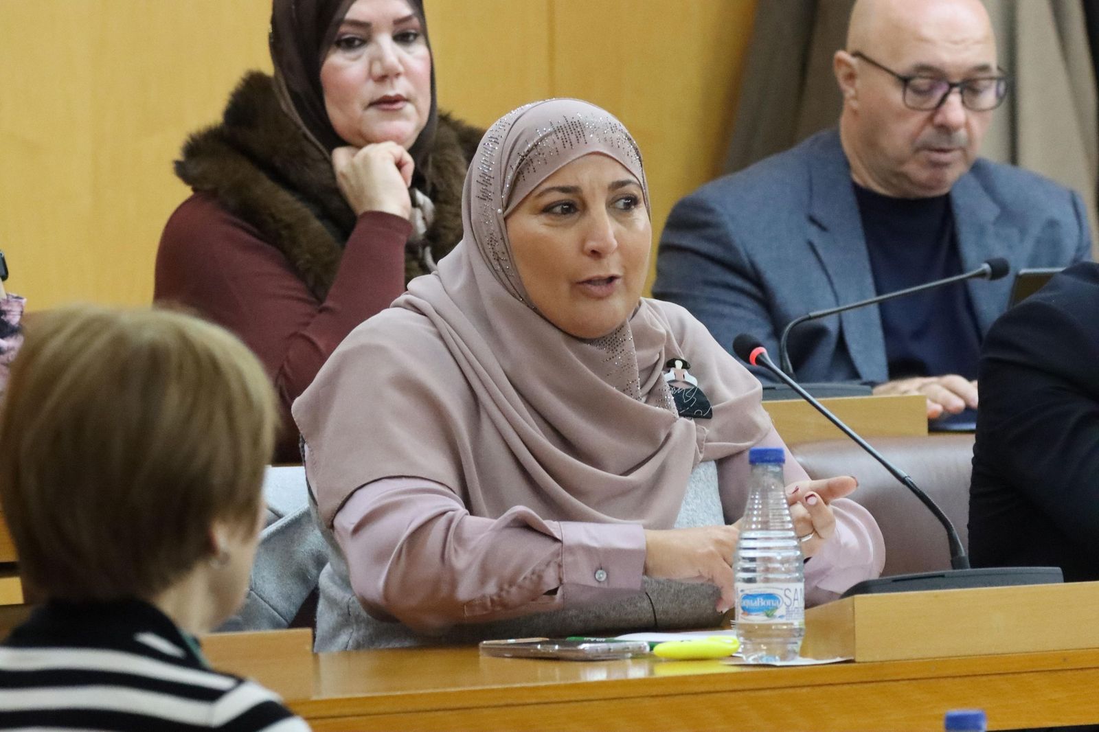 Nadia Mohamed durante su interpelación.
