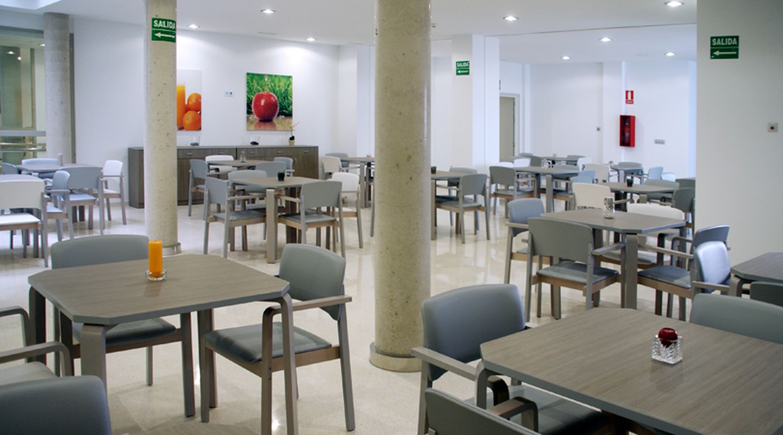 Comedor de la residencia Gerón en Ceuta. / FOTO Fundación Gerón