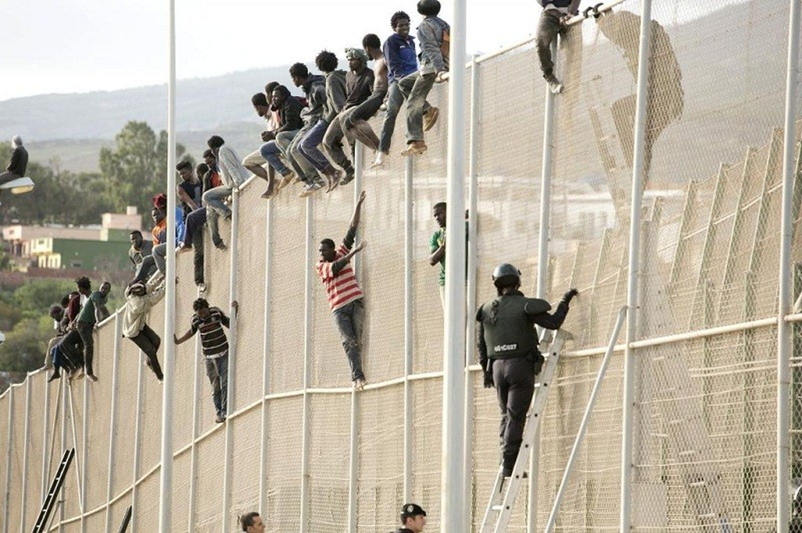 Intento de salto a la valla registrado en 2017/FOTO EL PUEBLO