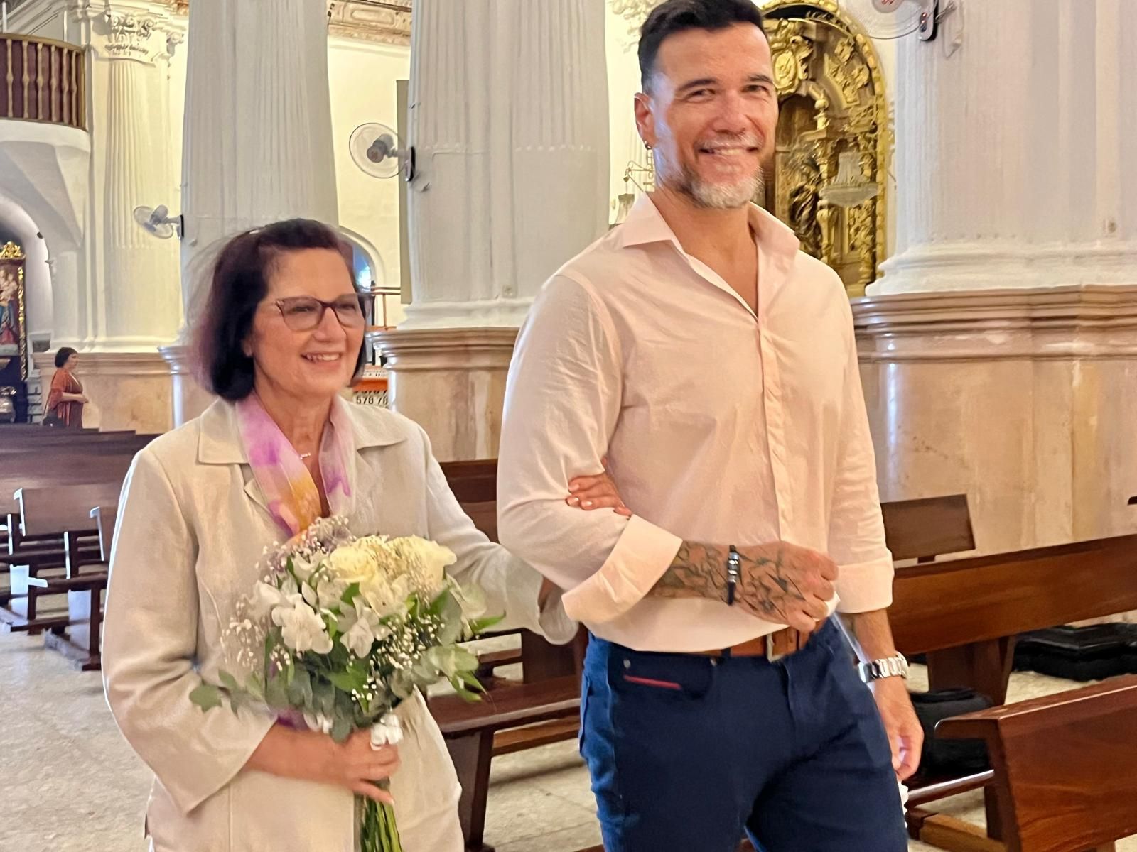 Boda de oro en el Santuario de Nuestra Señora de África de Pedro y Pepi