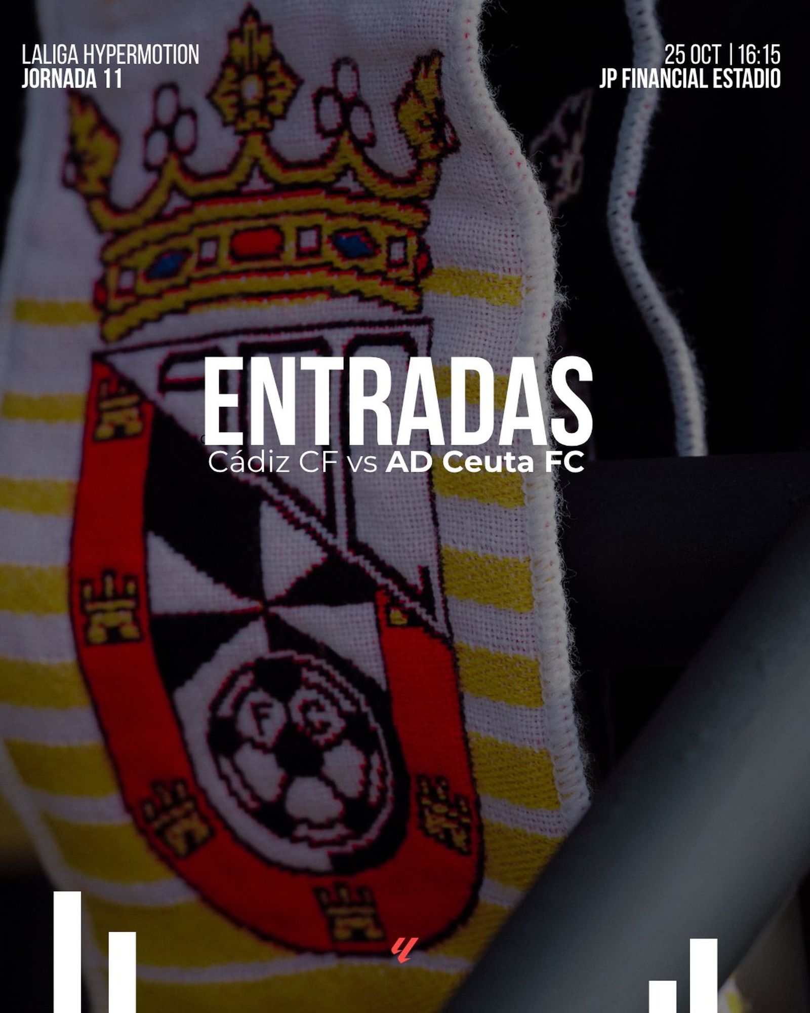 Cartel promocional de las entradas para Cádiz