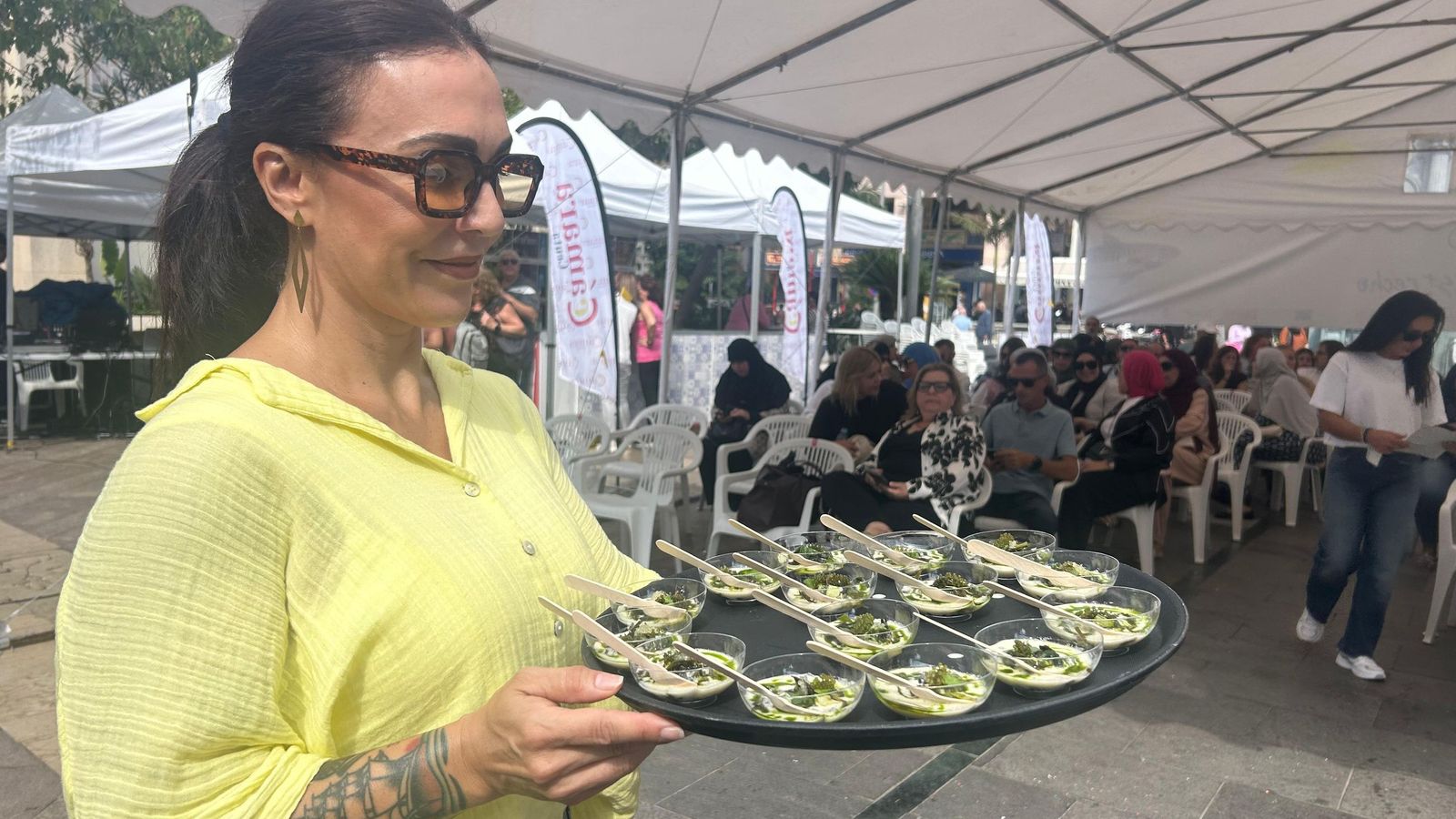 Plato elaborado por el chef Juan Aceituno en la III Semana Gastronómica y Sostenible de Ceuta