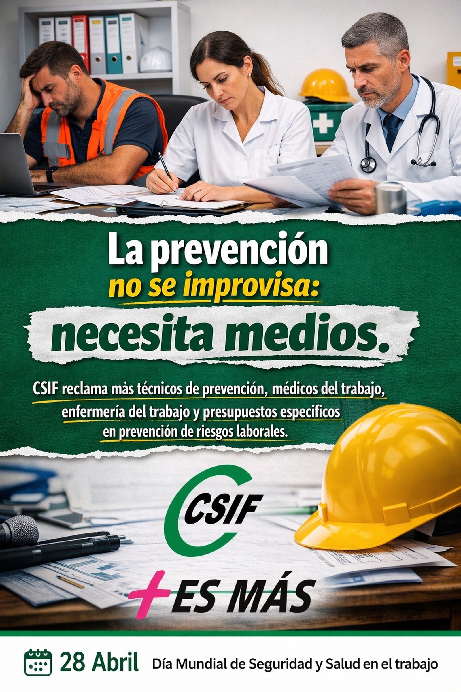 Cartel del manifiesto del CSIF