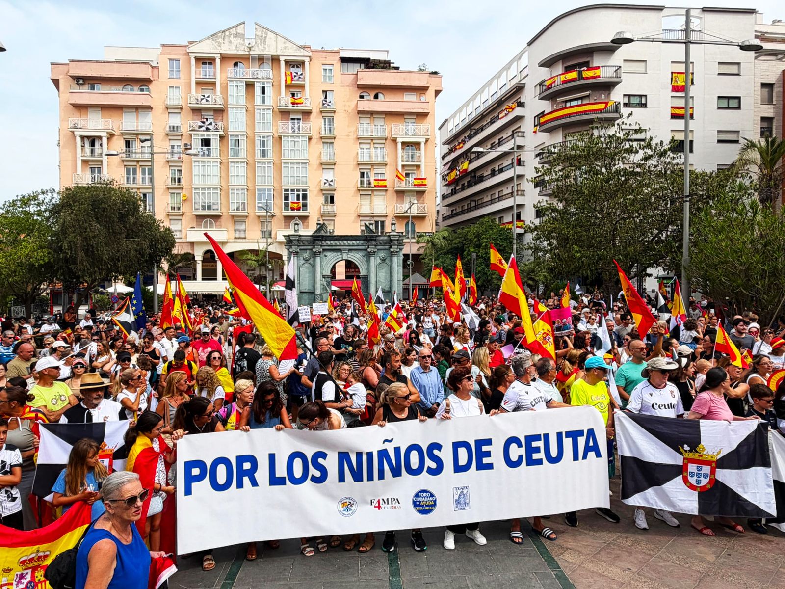 Manifestación por la seguridad en la vuelta al colegio del pasado domingo