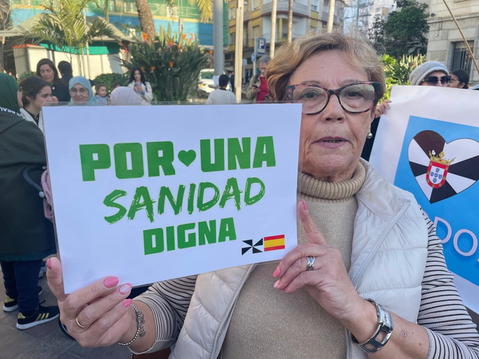 Trini es una de las personas que acudió a la marcha por la sanidad. / FOTO REDUAN