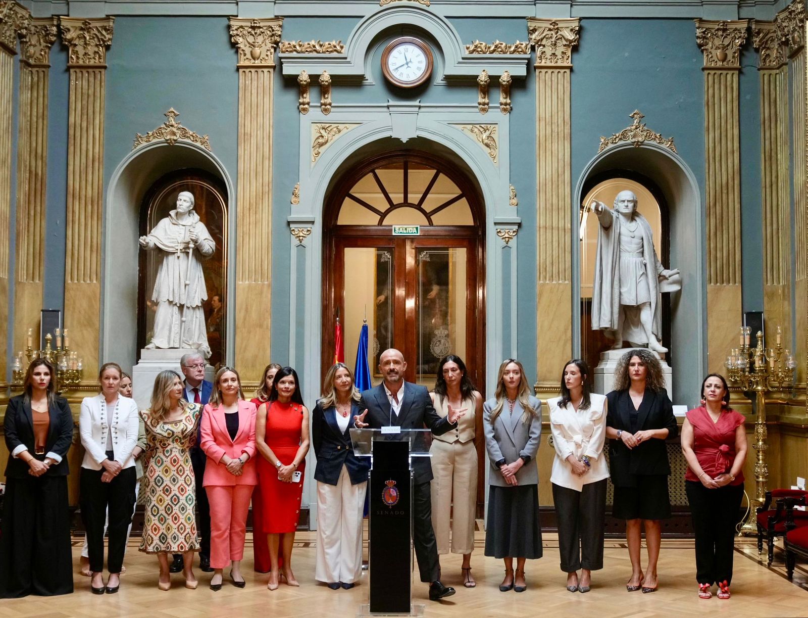 Los participantes en el encuentro