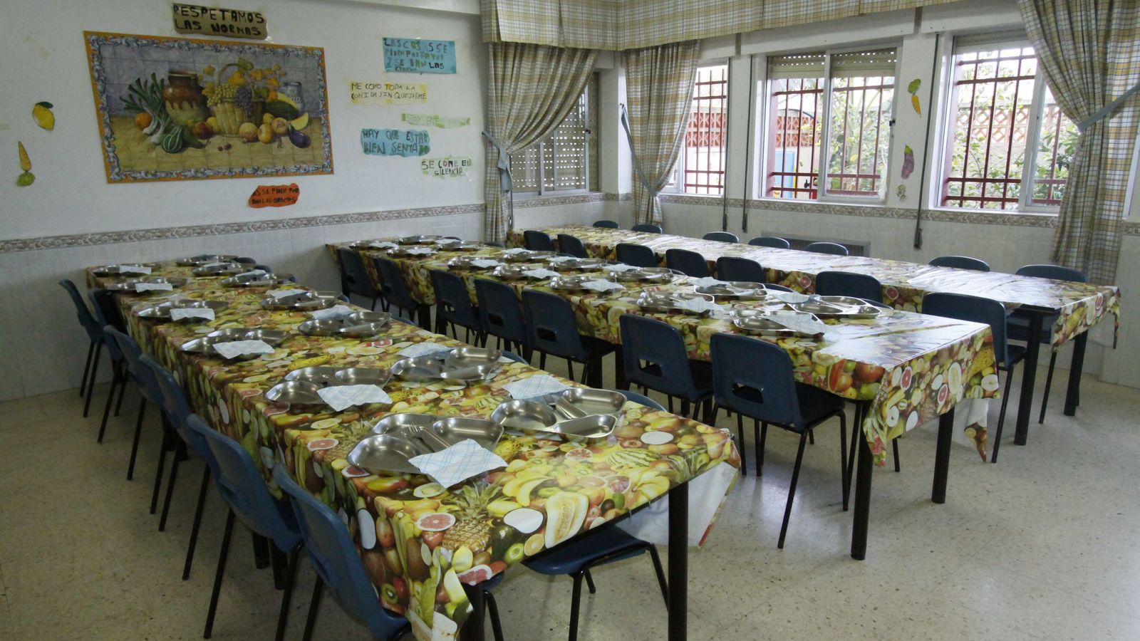 Un comedor de un colegio público de Ceuta Un comedor de un colegio público de Ceuta