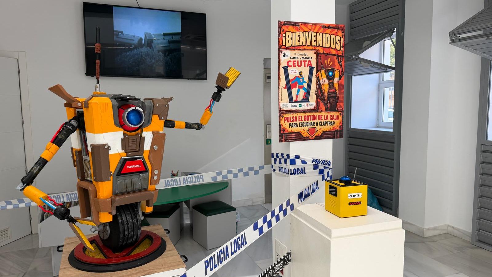 Uno de los elementos en la exposición