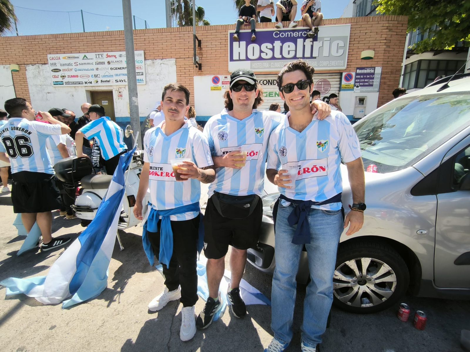 Ambiente en la previa del partido