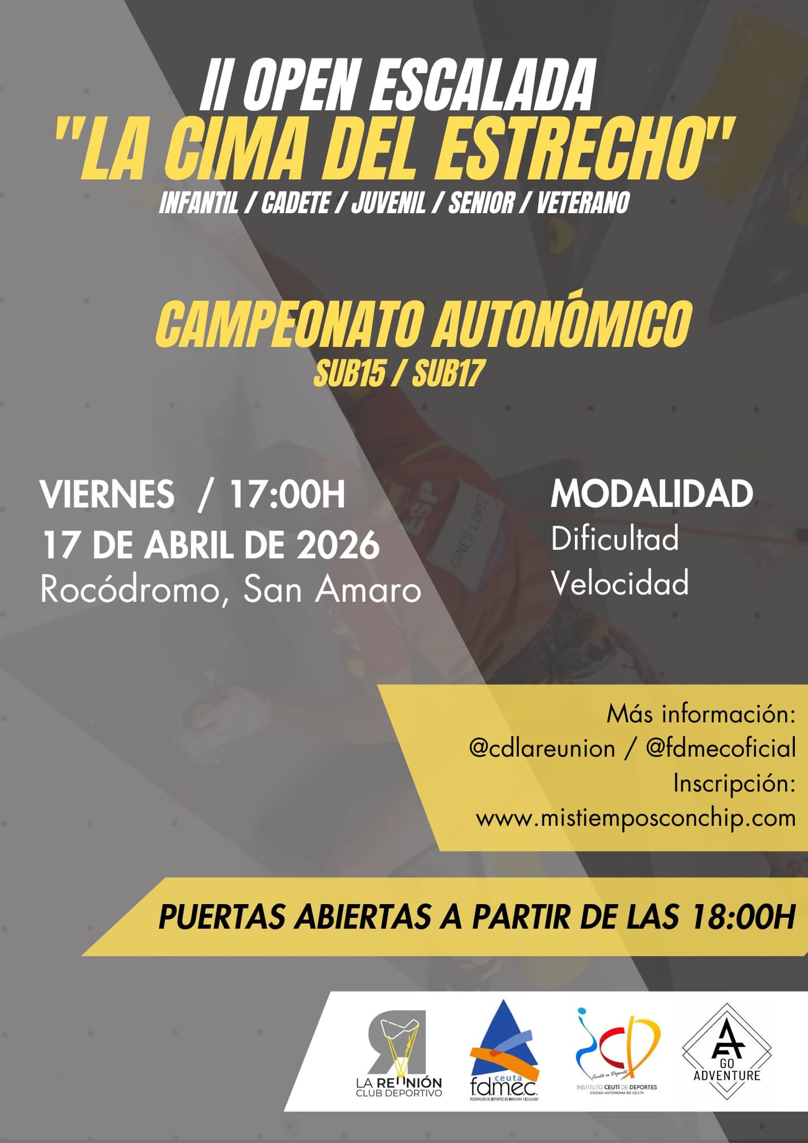 Cartel La Cima del  Estrecho