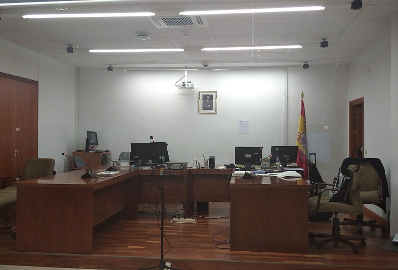 Imagen de archivo de la sala de vistas del Juzgado de lo Penal de Ceuta.