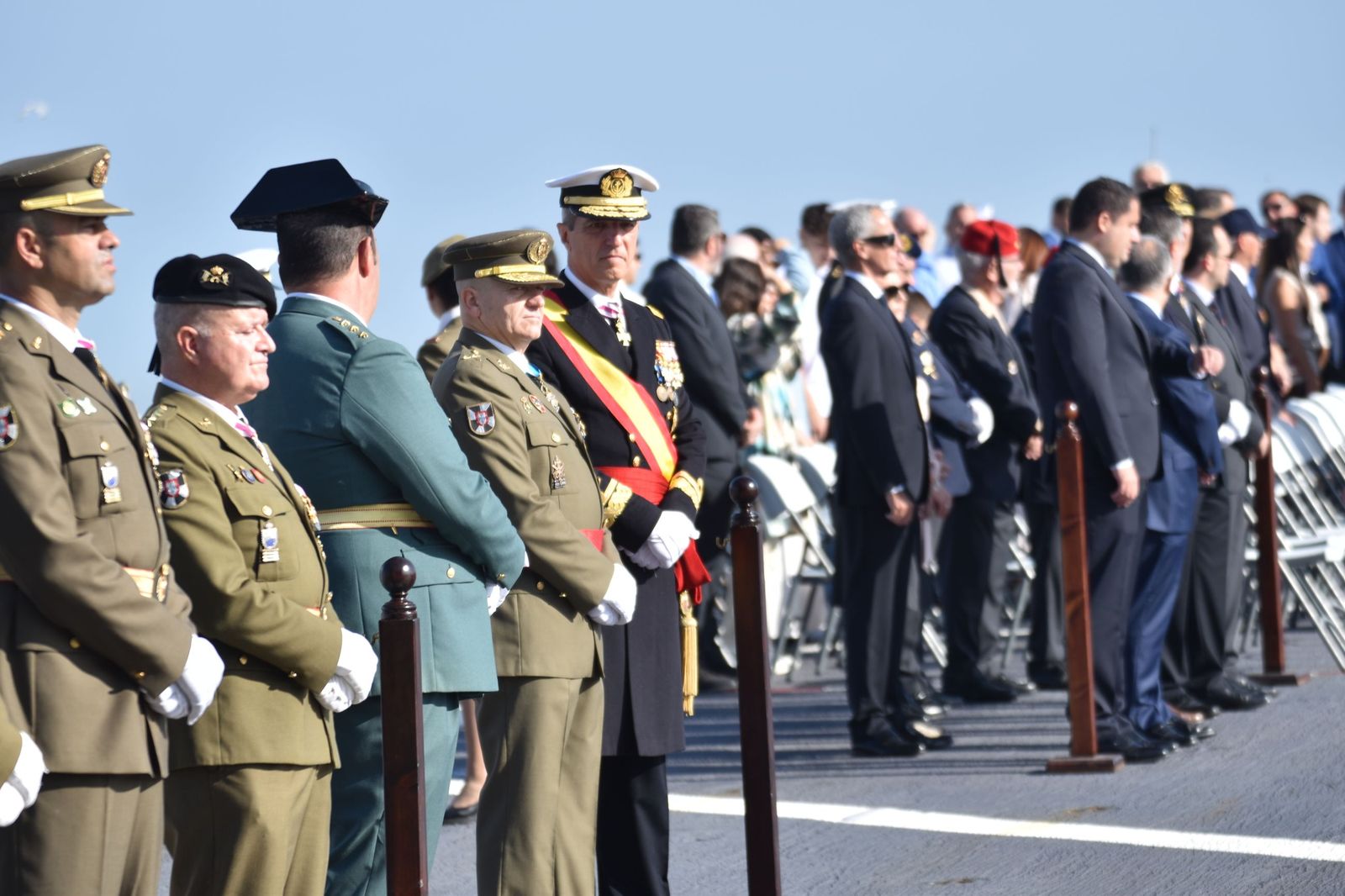 Emotiva jura de bandera a bordo del 'Castilla'