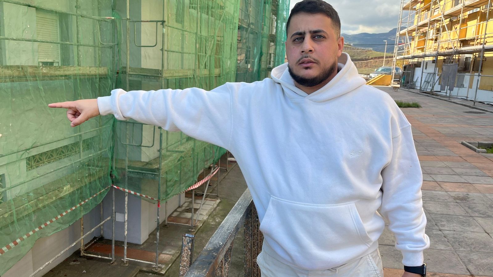 El presidente de la AAVV, Ahmed Soltani.