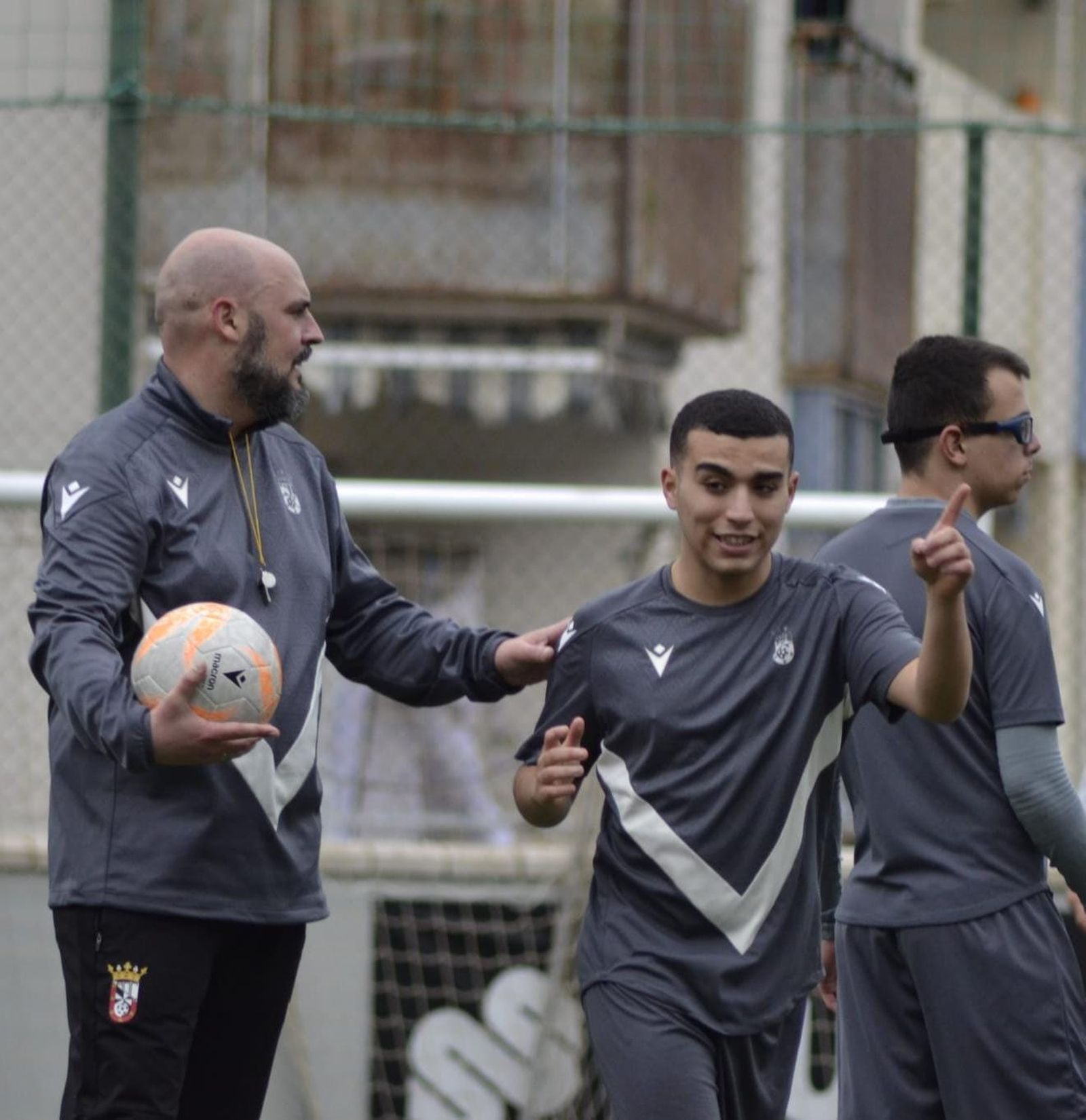 Juanmi Armuña durante un entrenamiento con el equipo