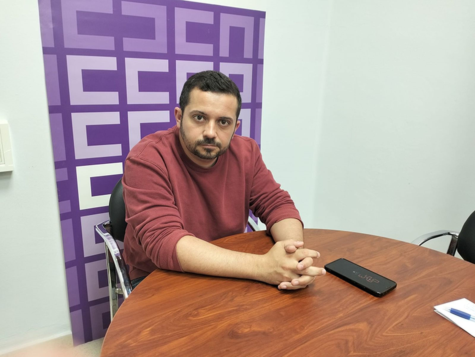 El secretario general de la FSC-CCOO, Emilio Postigo/FOTO EL PUEBLO