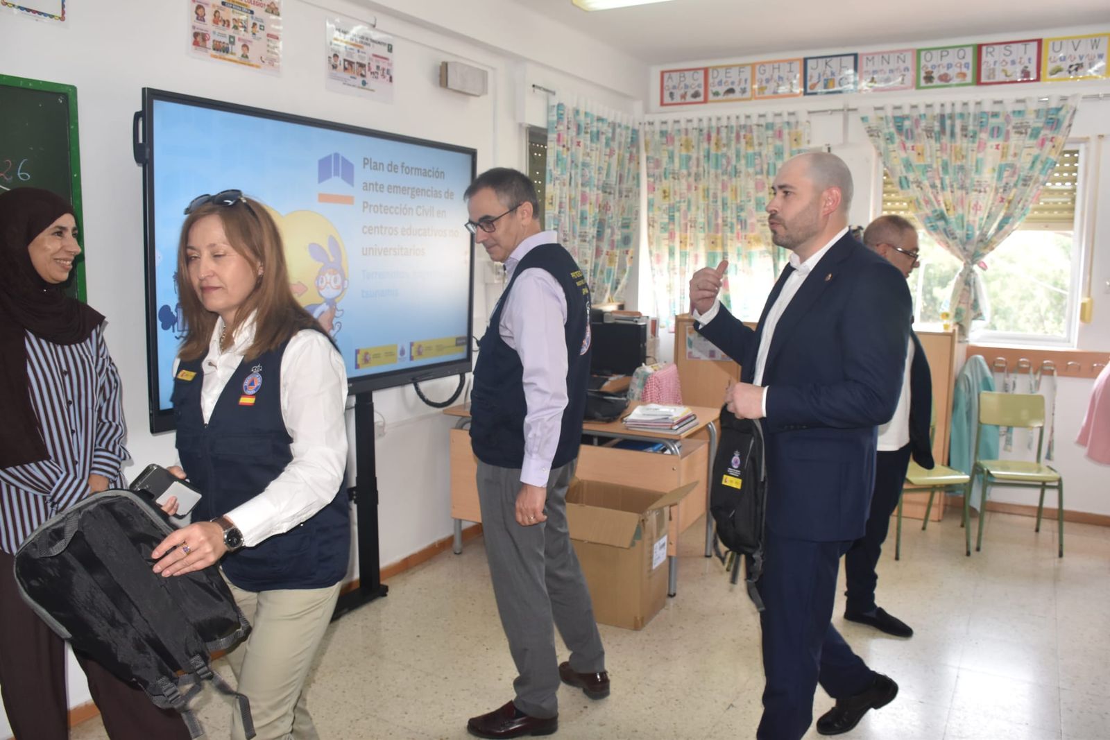 Así ha sido la visita de Barcones al CEIP Reina Sofía