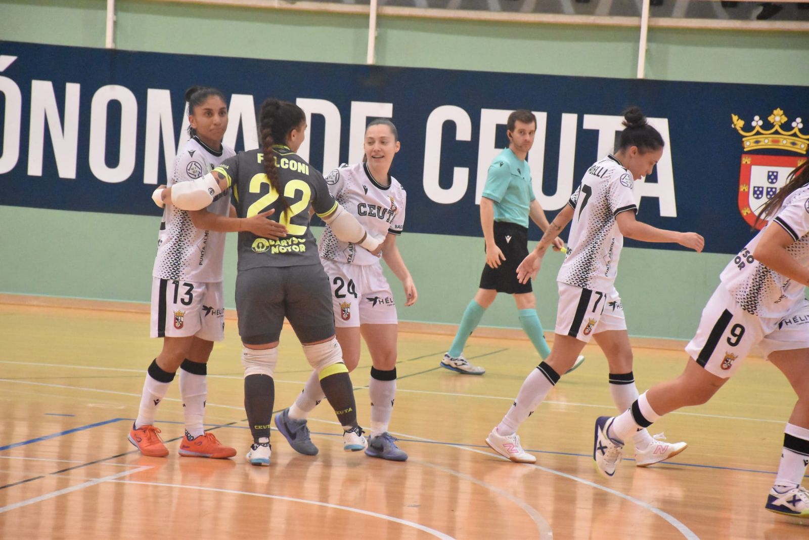 Partido AD Ceuta frente al Burela