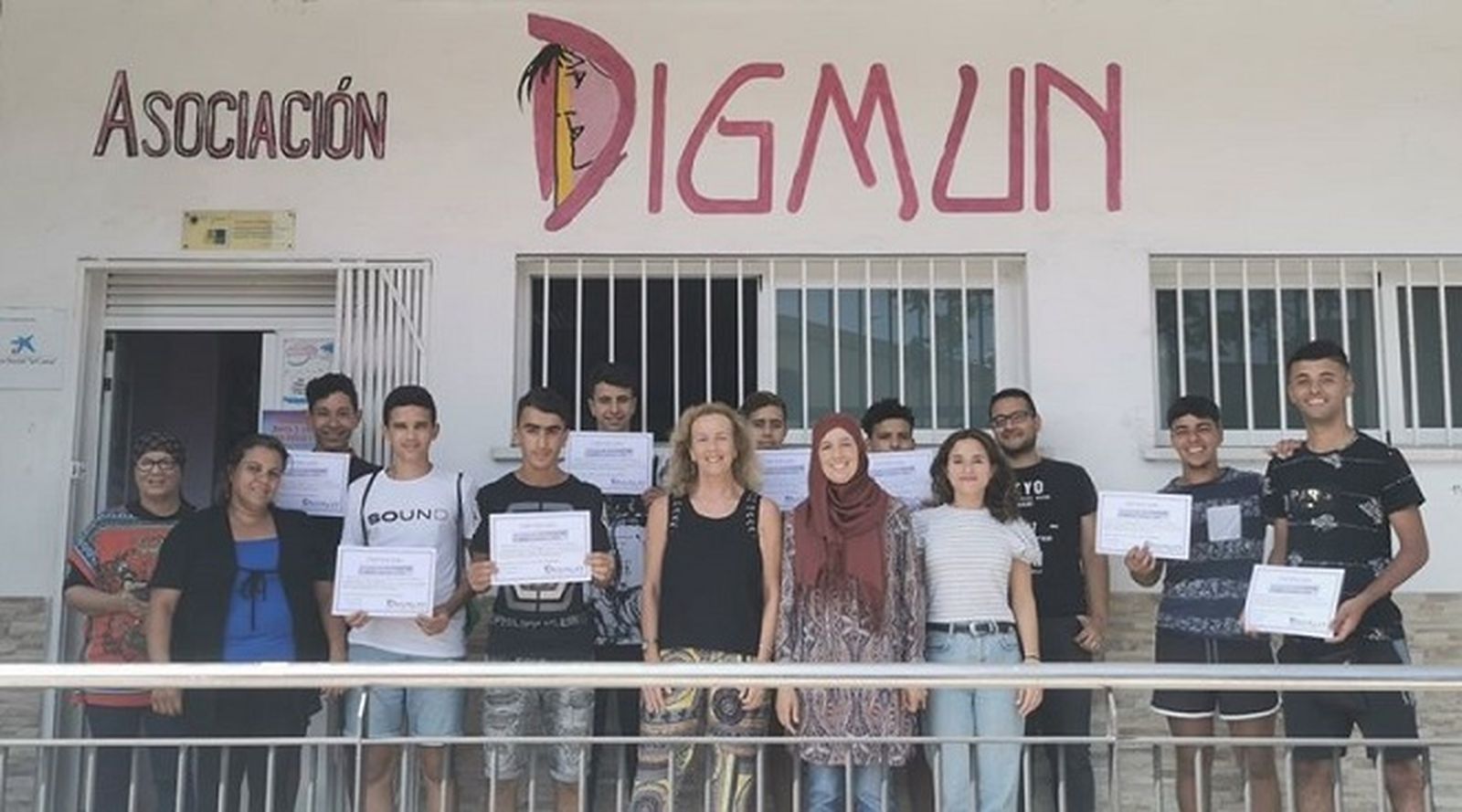 Usuarios de la Asociación DIGMUN./ FOTO CEDIDA Usuarios de la Asociación DIGMUN./ FOTO CEDIDA