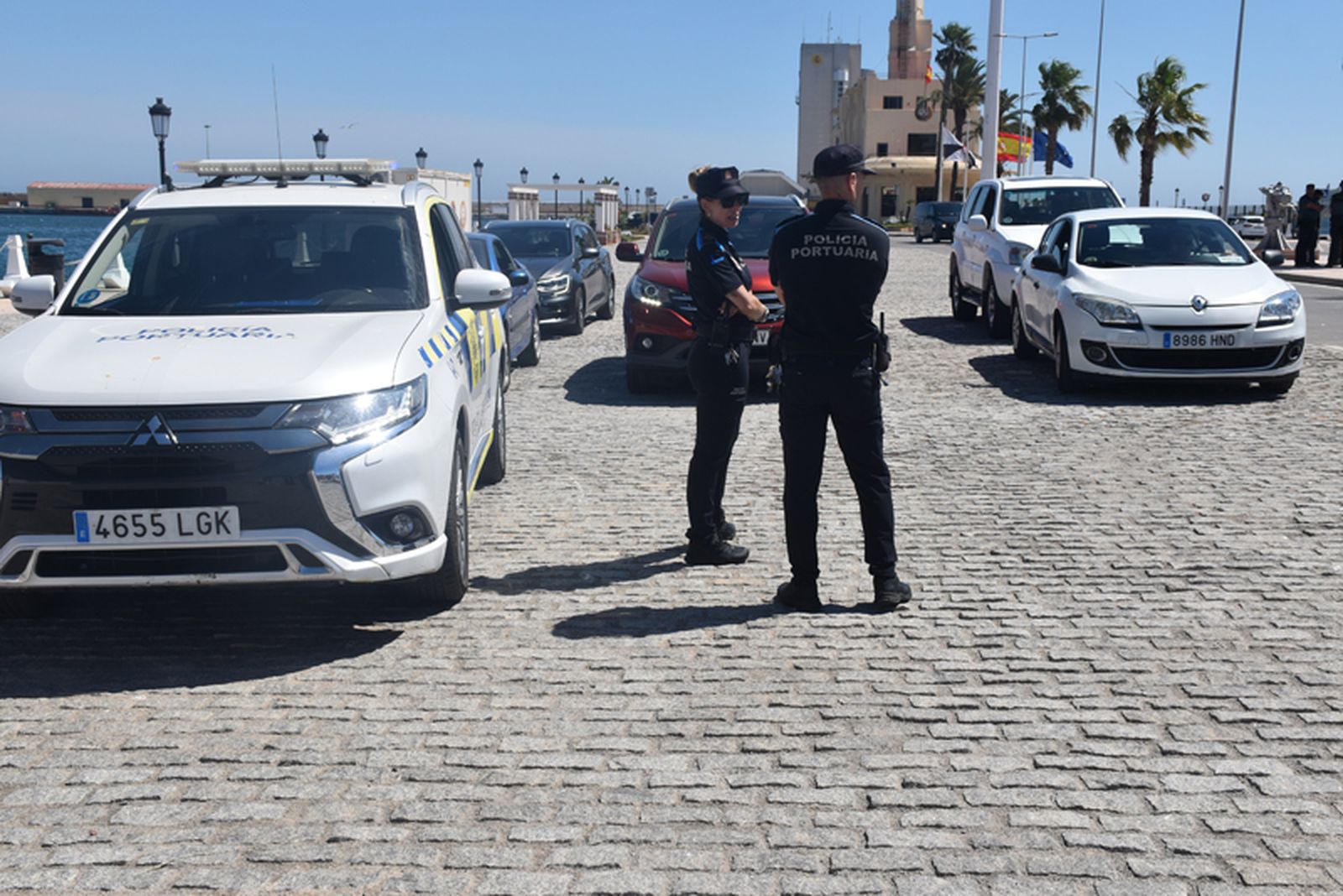 La OPE ensaya una zona de emergencia en el Muelle España